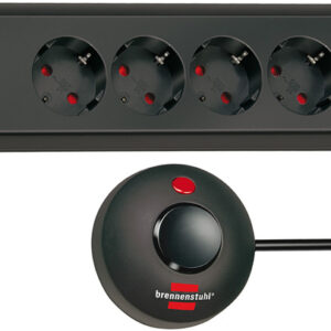 Brennenstuhl Eco-Line Comfort Switch, Steckdosenleiste 6-fach