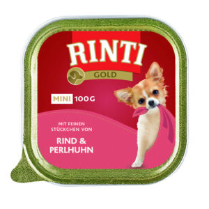 Rinti Gold mini Rind + Perlhuhn