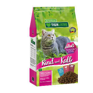 TIERLIEBE Katze Kalb+Rind Adult