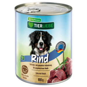 TIERLIEBE Hunde-Nassfutter Rind