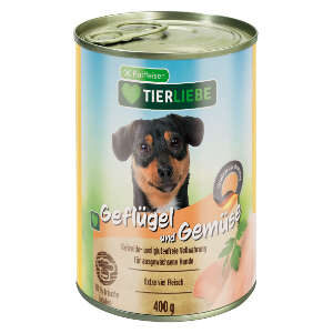TIERLIEBE Hunde-Nassfutter Geflügel+Gemüse
